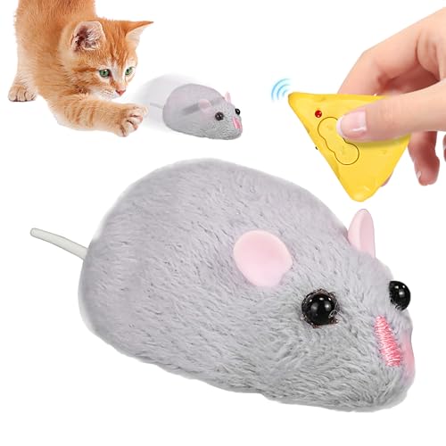Ferngesteuerte Maus | Interaktives Katzenspielzeug | Kabelloser Haustierjäger | Spielen und Trainieren im Haus | Realistische Bewegung | Wiederaufladbarer Akku | Stimuliert den Jagdinstinkt aktiver Ka Ferngesteuerte Maus | Interaktives Katzenspielzeug | Kabelloser Haustierjäger | Spielen und Trainieren im Haus | Realistische Bewegung | Wiederaufladbarer Akku | Stimuliert den Jagdinstinkt aktiver Ka von Gmokluytw