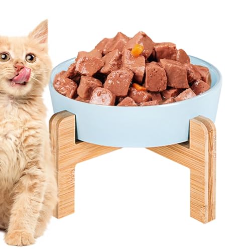Gmokluytw Erhöhter Katzenfutternapf aus Keramik, erhöhte Katzenfutterschale – Anti-Erbrechen-Futter für Hunde mit Ständer aus | Keramik-Futterschüssel für Katzen, Behälter Gmokluytw Erhöhter Katzenfutternapf aus Keramik, erhöhte Katzenfutterschale – Anti-Erbrechen-Futter für Hunde mit Ständer aus | Keramik-Futterschüssel für Katzen, Behälter von Gmokluytw