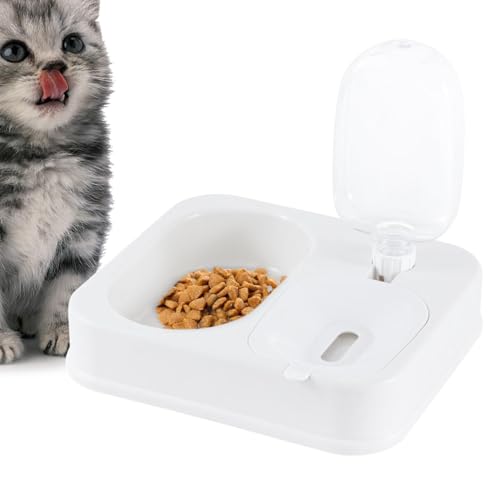 Gmokluytw Futter- und Wassernapf-Set für Katzen, Futterautomaten für Hunde,Tierfutterspender mit automatischem Wassernapf - Automatischer Trinkflaschen-Futterspender für Hunde, Futter- und Gmokluytw Futter- und Wassernapf-Set für Katzen, Futterautomaten für Hunde,Tierfutterspender mit automatischem Wassernapf - Automatischer Trinkflaschen-Futterspender für Hunde, Futter- und von Gmokluytw