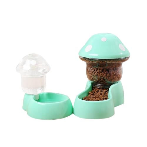 Gmokluytw Futterspender für Katzen, Futterspender für Haustiere, automatischer Wasserspender für Hunde und Katzen mit Schwerkraft-Futterstation | Futter- und Wasserspender Set inkl von Gmokluytw