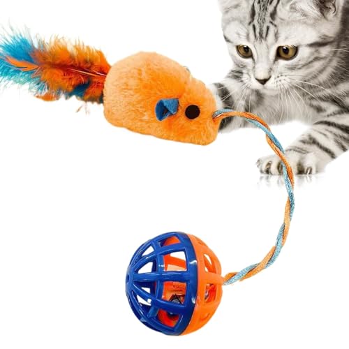Gmokluytw Fuzzy-Mäuse-Katzenspielzeug,Katzen-Mäuse-Spielzeug | Interaktives Katzenspielzeug für den Innenbereich | Lustiges Katzen-Mäuse-Spielzeug mit Glocke für Hauskatzen, Gmokluytw Fuzzy-Mäuse-Katzenspielzeug,Katzen-Mäuse-Spielzeug | Interaktives Katzenspielzeug für den Innenbereich | Lustiges Katzen-Mäuse-Spielzeug mit Glocke für Hauskatzen, von Gmokluytw