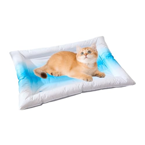 Gmokluytw Gel-Kühlmatte Für Haustiere,Kühl Schlaf Gel Decke Für Katzen - Atmungsaktive Sommer Schlafunterlage für Balkon Picknick Park Garten von Gmokluytw