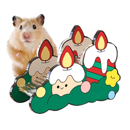 Gmokluytw Hamsterhaus | Acryl Weihnachten Labyrinth Castle Habitats - Pet Hamster Versteck Zimmer Hamster Käfig Zubehör mit Spielzeug für Chinchillas Gmokluytw Hamsterhaus | Acryl Weihnachten Labyrinth Castle Habitats - Pet Hamster Versteck Zimmer Hamster Käfig Zubehör mit Spielzeug für Chinchillas von Gmokluytw