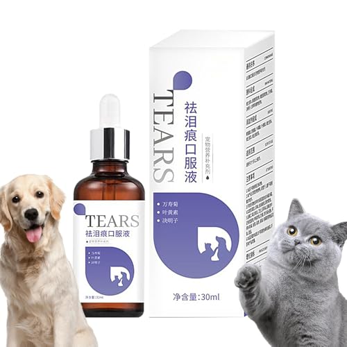 Gmokluytw Hundeaugenfleckenentferner, 30 ml Hundeaugentropfen, Haustier-Tränenfleckenentferner, sanfter milder Katzenaugentropfen, Tränenfleckenreduzierer für Zuhause, Tiergeschäfte Gmokluytw Hundeaugenfleckenentferner, 30 ml Hundeaugentropfen, Haustier-Tränenfleckenentferner, sanfter milder Katzenaugentropfen, Tränenfleckenreduzierer für Zuhause, Tiergeschäfte von Gmokluytw