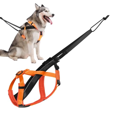 Gmokluytw Hundegeschirr zum Abschleppen, reflektierendes Geschirr für große Hunde – Verstellbare und bequeme Anhängerleine für Sporttraining, Gehen, , Training von Gmokluytw