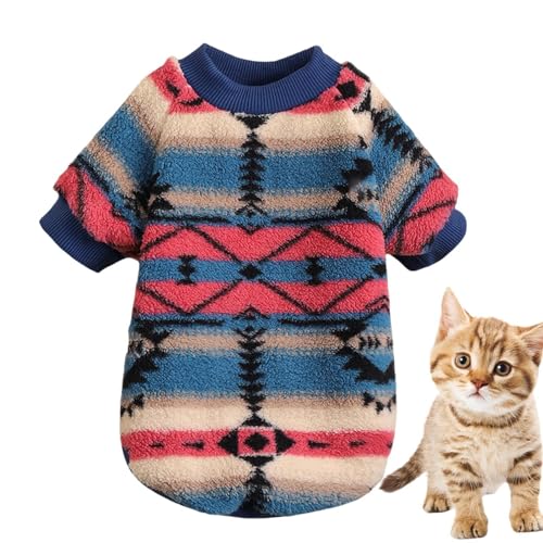 Gmokluytw Hundepullover | Dicker Welpenpullover Sweatshirt – Winterpullover im nationalen Stil, Winterkleidung für Welpen, große Katzen, mittelgroße Hunde von Gmokluytw