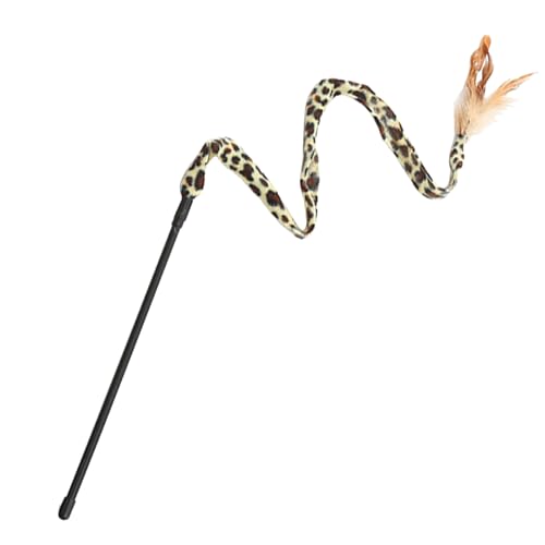 Gmokluytw Interaktives Katzenspielzeug – Stab Mit Bunten Federn | Leichtes Stoffspielzeug | Spielangel Für Kätzchen Und Haustiere | Unterhaltung Mit Federn | Spiel-Accessoire Für Aktive Katzen von Gmokluytw