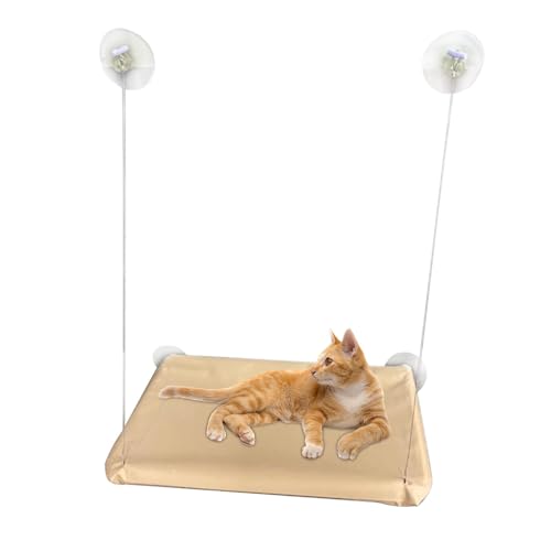 Gmokluytw Katzen-Fensterstange | Saugnapf-Hängematte/Katzenbetten, waschbarer Katzenfenstersitz, Indoor-Katzenliege für Indoor-Katzen, alle Jahreszeiten zum Sonnenbaden Gmokluytw Katzen-Fensterstange | Saugnapf-Hängematte/Katzenbetten, waschbarer Katzenfenstersitz, Indoor-Katzenliege für Indoor-Katzen, alle Jahreszeiten zum Sonnenbaden von Gmokluytw