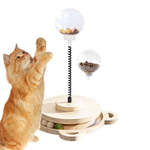 Gmokluytw Katzen -Puzzlespielzeug, Behandlungskatze Spielzeug,Interaktive Katzenbehandlungsrätsel | Wiggling Entertainment Toy mit Roller -Strecke, Tierfutterball für langsames Fütterung/Training Gmokluytw Katzen -Puzzlespielzeug, Behandlungskatze Spielzeug,Interaktive Katzenbehandlungsrätsel | Wiggling Entertainment Toy mit Roller -Strecke, Tierfutterball für langsames Fütterung/Training von Gmokluytw