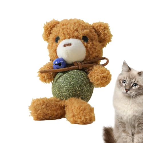 Gmokluytw Katzenminze-Katzenplüschspielzeug, Katzenminze-Ballspielzeug - Katzentier-Plüsch-Katzenminze-Beißspielzeug,Plüsch-Kätzchen-Kau- und Biss-Kickspielzeug für Katzen und Kätzchen Aller Gmokluytw Katzenminze-Katzenplüschspielzeug, Katzenminze-Ballspielzeug - Katzentier-Plüsch-Katzenminze-Beißspielzeug,Plüsch-Kätzchen-Kau- und Biss-Kickspielzeug für Katzen und Kätzchen Aller von Gmokluytw