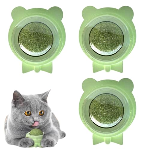 Gmokluytw Katzenminzenkugeln für Innenkatzen, Silvervine Catnip Wall,Rotatable essbares Spielzeug - Lick Safe Silvervine Ball Gesunde Katzenminze Unterhaltung Rotatable Spielzeug Gmokluytw Katzenminzenkugeln für Innenkatzen, Silvervine Catnip Wall,Rotatable essbares Spielzeug - Lick Safe Silvervine Ball Gesunde Katzenminze Unterhaltung Rotatable Spielzeug von Gmokluytw