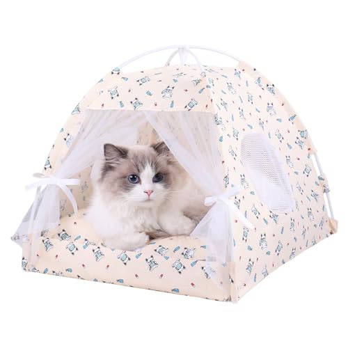Gmokluytw Katzenzelt, Outdoor-Zelt für Katzen – Spielzelt für Haustiere, Katzenhöhle – Solar-Unterschlupf für Haustiere, halbgeschlossenes Zeltbett für kleine und kleine Hunde Gmokluytw Katzenzelt, Outdoor-Zelt für Katzen – Spielzelt für Haustiere, Katzenhöhle – Solar-Unterschlupf für Haustiere, halbgeschlossenes Zeltbett für kleine und kleine Hunde von Gmokluytw