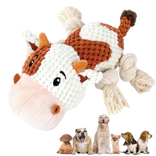 Gmokluytw Kauspielzeug für Hunde zum Zahnen, Kauspielzeug für Hunde für Welpen | Weiches Beißspielzeug, Kauspielzeug für Hunde | Plüsch-Kuh-Haustierspielzeug zum Trainieren und Unterhalten zum Gmokluytw Kauspielzeug für Hunde zum Zahnen, Kauspielzeug für Hunde für Welpen | Weiches Beißspielzeug, Kauspielzeug für Hunde | Plüsch-Kuh-Haustierspielzeug zum Trainieren und Unterhalten zum von Gmokluytw