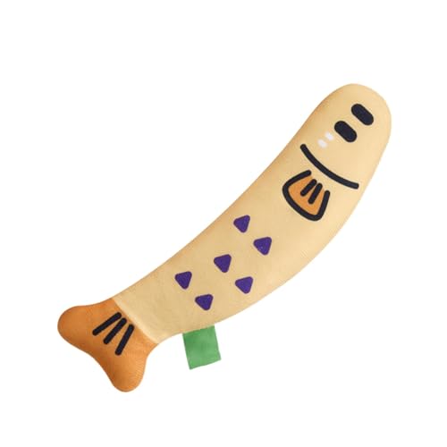 Gmokluytw Kauspielzeug für Katzen, Beißspielzeug für Katzen - Niedliches Katzenminzespielzeug in Fischform für den Innenbereich - Kratzfestes Katzenminze-Knisterspielzeug, 26 cm/10,24 Zoll Gmokluytw Kauspielzeug für Katzen, Beißspielzeug für Katzen - Niedliches Katzenminzespielzeug in Fischform für den Innenbereich - Kratzfestes Katzenminze-Knisterspielzeug, 26 cm/10,24 Zoll von Gmokluytw