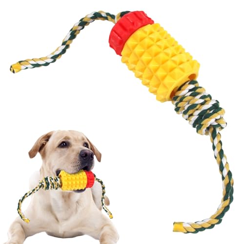 Gmokluytw Leckerli-Spielzeug für Hunde – interaktiver Futterspender gegen Beißen – Haustier-Simulation, kleines Ananasseil-Spielzeug – lustiges Kauspielzeug Gmokluytw Leckerli-Spielzeug für Hunde – interaktiver Futterspender gegen Beißen – Haustier-Simulation, kleines Ananasseil-Spielzeug – lustiges Kauspielzeug von Gmokluytw