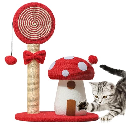 Gmokluytw Pilzgeformte Katze Kratzerpfosten, Pilzkatze Kratzer | Scratch Post Indoor Cute Tower Interactive Toy | Stabile Pilzkratzstöcke Sisal Board für Studienzimmer Schlafzimmer Gmokluytw Pilzgeformte Katze Kratzerpfosten, Pilzkatze Kratzer | Scratch Post Indoor Cute Tower Interactive Toy | Stabile Pilzkratzstöcke Sisal Board für Studienzimmer Schlafzimmer von Gmokluytw