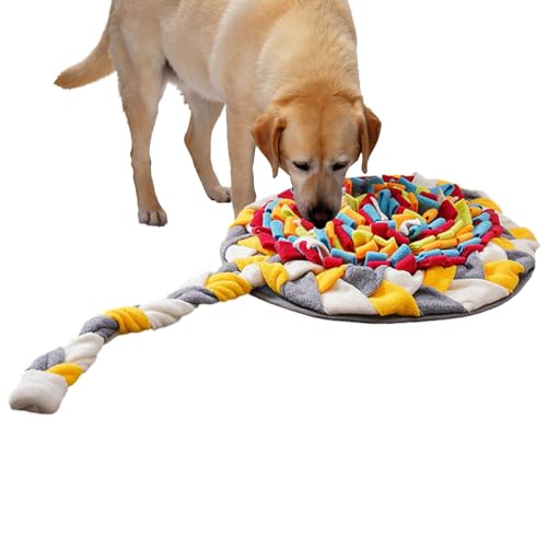 Gmokluytw Schnüffelmatte für Hunde - Süßigkeitenförmige Schnüffelmatte | Interaktives Hundespielzeug Futtermatte Geruchsmatte mit 5 Quietschkarotten für drinnen und draußen Gmokluytw Schnüffelmatte für Hunde - Süßigkeitenförmige Schnüffelmatte | Interaktives Hundespielzeug Futtermatte Geruchsmatte mit 5 Quietschkarotten für drinnen und draußen von Gmokluytw
