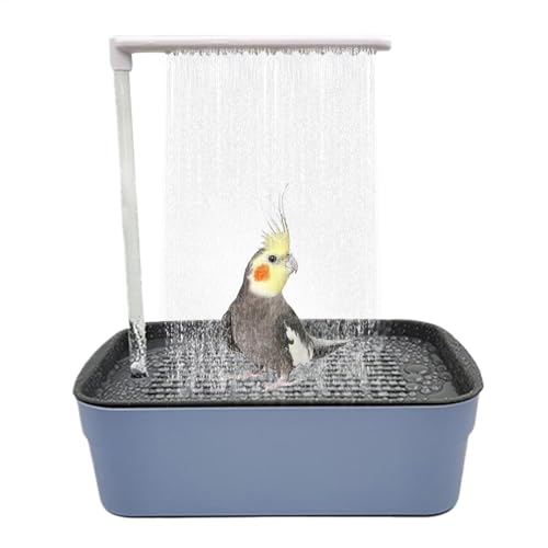 Gmokluytw Vogelbad-Duschwanne – Vogelbadebrunnen | Haustierbadewanne für Vogelpapageien | Großer elektrischer USB-Vogelbadebrunnen für Sittiche, Kakadus, Vögel Gmokluytw Vogelbad-Duschwanne – Vogelbadebrunnen | Haustierbadewanne für Vogelpapageien | Großer elektrischer USB-Vogelbadebrunnen für Sittiche, Kakadus, Vögel von Gmokluytw