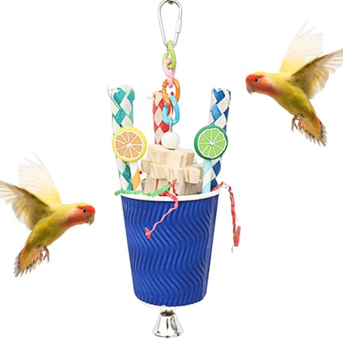 Gmokluytw Vogelspielzeug für Papageien, Vogelspielzeug für Futtersuche – natürliches , buntes und lustiges Futterspielzeug für Vögel, Nymphensittiche, Wellensittiche, Papageien Gmokluytw Vogelspielzeug für Papageien, Vogelspielzeug für Futtersuche – natürliches , buntes und lustiges Futterspielzeug für Vögel, Nymphensittiche, Wellensittiche, Papageien von Gmokluytw