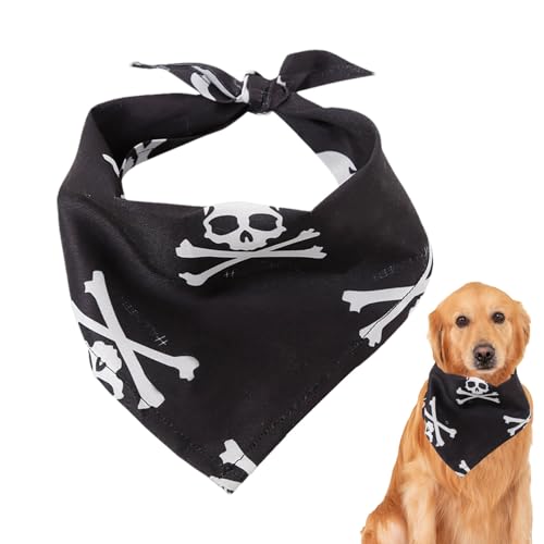 Halloween Hunde-Bandana – Dreieckstuch Für Haustiere – Party-Accessoire Für Hund Oder Katze – Baumwolle, Leinen, Polyester – Weich Und Verstellbar Für Kostüm, Festival Und Tierdekoration von Gmokluytw