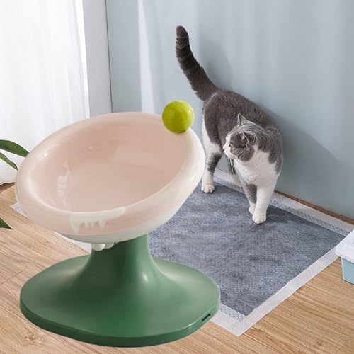 Haustier -Fütterungsschale | Keramik -Haustierfuttermittel | Erhöhte Hundeschale | Verstellbare Nicht-rutschfeste Lebensmittel und Wasserschale für kleine bis große Haustiere, chaotisch-freies Design von Gmokluytw