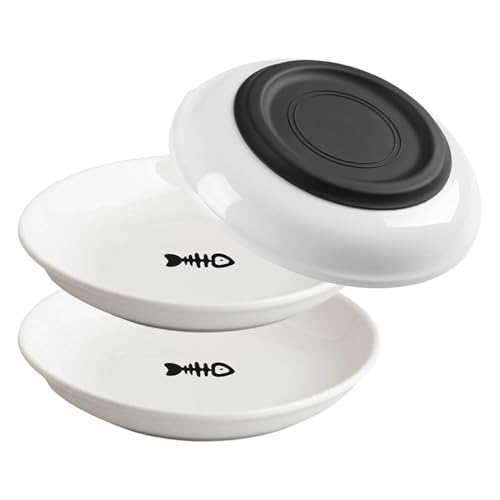Katzenschale - erhöhte Keramikschale, ergonomisches Design | Anti-Glouton-Schüssel, die bei 15 ° geneigt ist, Bambusstütze, abnehmbare Schüssel, leicht zu reinigen, ideal für Katzen Aller Größen Katzenschale - erhöhte Keramikschale, ergonomisches Design | Anti-Glouton-Schüssel, die bei 15 ° geneigt ist, Bambusstütze, abnehmbare Schüssel, leicht zu reinigen, ideal für Katzen Aller Größen von Gmokluytw