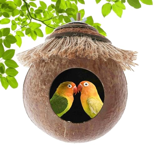 Vogelnest Kokosnussschale – Natürliches Vogelhaus Käfig | Umweltfreundliches Hamster Kuschelbett Für Wellensittich, Nymphensittich, Conure, Kanarienvogel, Fink, Taube, Ratte, Rennmaus, Maus | Vogelnest Kokosnussschale – Natürliches Vogelhaus Käfig | Umweltfreundliches Hamster Kuschelbett Für Wellensittich, Nymphensittich, Conure, Kanarienvogel, Fink, Taube, Ratte, Rennmaus, Maus | von Gmokluytw