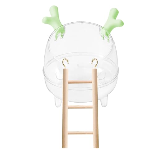 Geräumige Hamster-Sandbadschale mit Leiter – Sandbadewanne für Hamster, kleine Haustiere, Käfigzubehör, Tier-Lebensraum-Dekor für Igel, Lemminge von Gnaillxc