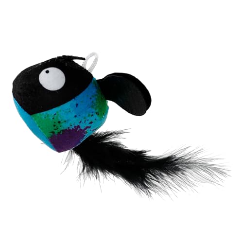 Katzenminze-Kauspielzeug mit Sound, elastisches Katzenspielzeug, tragbares interaktives Federspielzeug zum Trainieren von Indoor-Katzen und Kätzchen Katzenminze-Kauspielzeug mit Sound, elastisches Katzenspielzeug, tragbares interaktives Federspielzeug zum Trainieren von Indoor-Katzen und Kätzchen von Gnaillxc