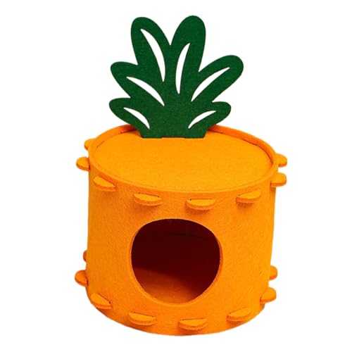 Weiches Ananas-Hamsterbett | Filzhaus & Tunnelnest | Gemütliches Schlafzubehör für kleine Haustiere Weiches Ananas-Hamsterbett | Filzhaus & Tunnelnest | Gemütliches Schlafzubehör für kleine Haustiere von Gnaillxc
