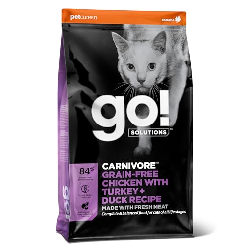 Go! Solutions Carnivore Getreidefreie Rezeptur für Katzen Huhn, mit Pute und Ente, 3,7-kg-Beutel Go! Solutions Carnivore Getreidefreie Rezeptur für Katzen Huhn, mit Pute und Ente, 3,7-kg-Beutel von Go! Solutions