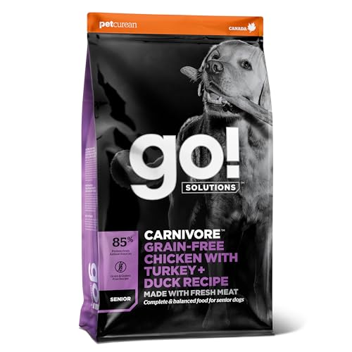 Go! Solutions Carnivore Getreidefreie Rezeptur für ältere Hunde Huhn, mit Pute und Ente, 10-kg-Beutel Go! Solutions Carnivore Getreidefreie Rezeptur für ältere Hunde Huhn, mit Pute und Ente, 10-kg-Beutel von Go! Solutions