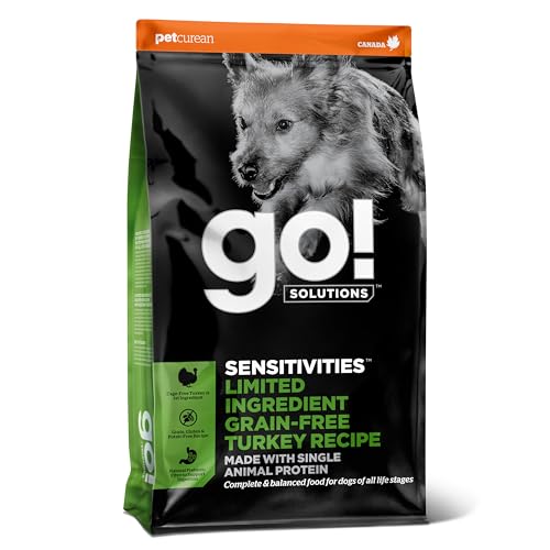 Go! Solutions Sensitivities – Getreidefreie Rezeptur mit wenigen Zutaten, Pute für Hunde, 1,6-kg-Beutel Go! Solutions Sensitivities – Getreidefreie Rezeptur mit wenigen Zutaten, Pute für Hunde, 1,6-kg-Beutel von Go! Solutions