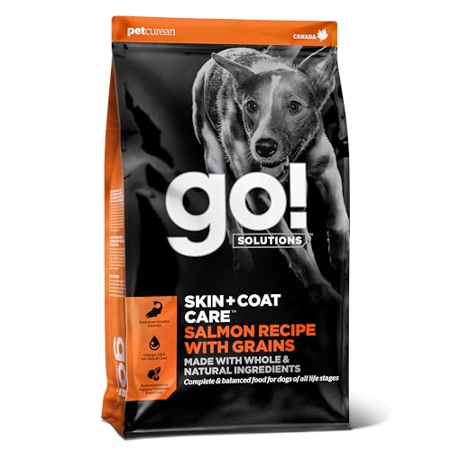 Go! Solutions Skin + Coat Care Getreidehaltige Rezeptur für Hunde Lachs, 11,4-kg-Beutel Go! Solutions Skin + Coat Care Getreidehaltige Rezeptur für Hunde Lachs, 11,4-kg-Beutel von Go! Solutions