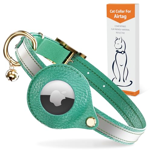 AirTag Katzenhalsband aus Leder, nicht abreißbar, reflektierendes GPS-Katzenhalsband, verstellbar mit Glocke und elastischem Band für Kätzchen, leichtes Katzenairtag-Halsband für Katzen, Welpen AirTag Katzenhalsband aus Leder, nicht abreißbar, reflektierendes GPS-Katzenhalsband, verstellbar mit Glocke und elastischem Band für Kätzchen, leichtes Katzenairtag-Halsband für Katzen, Welpen von GoGoPaw