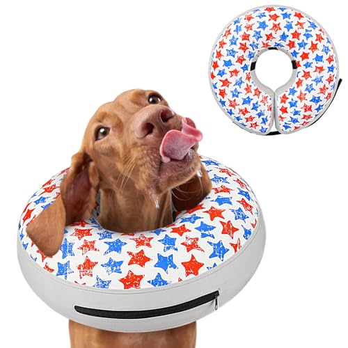 Aufblasbares Hundekegelhalsband für nach Operationen – weicher Hundehals, Donut-Halsband, um Lecken zu verhindern, verstellbarer Hunde-Genesungskegel, geeignet für kleine, mittelgroße und große Hunde Aufblasbares Hundekegelhalsband für nach Operationen – weicher Hundehals, Donut-Halsband, um Lecken zu verhindern, verstellbarer Hunde-Genesungskegel, geeignet für kleine, mittelgroße und große Hunde von GoGoPaw