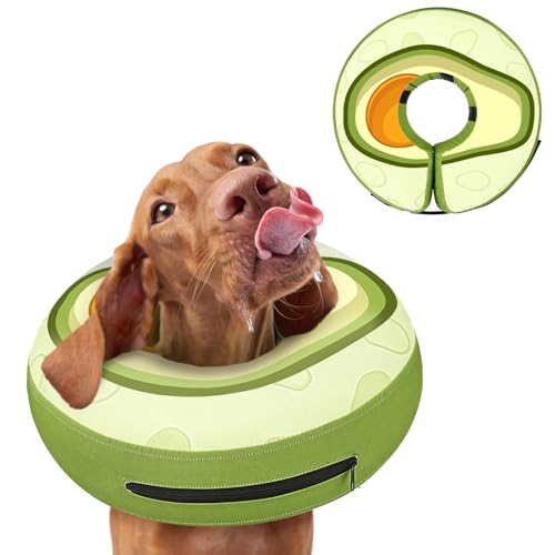 Aufblasbares Hundekegelhalsband für nach Operationen – weicher Hundehals, Donut-Halsband, um Lecken zu verhindern, verstellbarer Hunde-Genesungskegel, geeignet für kleine, mittelgroße und große Hunde Aufblasbares Hundekegelhalsband für nach Operationen – weicher Hundehals, Donut-Halsband, um Lecken zu verhindern, verstellbarer Hunde-Genesungskegel, geeignet für kleine, mittelgroße und große Hunde von GoGoPaw