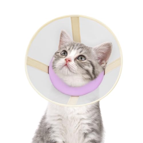 Katzenkegel-Halsband, weich, verstellbar, bequem, Air-Mesh-Erholungskegel nach Operationen, um Lecken und Kratzer zu stoppen, Alternative zu elisabethanischem Kunststoffhalsband für Katze von GoGoPaw