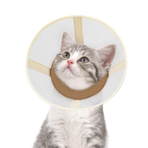Katzenkegel-Halsband, weich, verstellbar, bequem, Air-Mesh-Erholungskegel nach Operationen, um Lecken und Kratzer zu stoppen, Alternative zu elisabethanischem Kunststoffhalsband für Katze von GoGoPaw