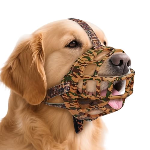 Maulkorb für Hunde, um Beißen zu verhindern, Korbmaulkorb für große, mittelgroße und kleine Hunde ermöglicht Hecheln, Trinken, Anti-Kauen, perfekt für Fellpflege, Trimmtraining und aggressiv Maulkorb für Hunde, um Beißen zu verhindern, Korbmaulkorb für große, mittelgroße und kleine Hunde ermöglicht Hecheln, Trinken, Anti-Kauen, perfekt für Fellpflege, Trimmtraining und aggressiv von GoGoPaw