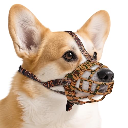 Maulkorb für Hunde, um Beißen zu verhindern, Korbmaulkorb für große, mittelgroße und kleine Hunde ermöglicht Hecheln, Trinken, Anti-Kauen, perfekt für Fellpflege, Trimmtraining und aggressiv Maulkorb für Hunde, um Beißen zu verhindern, Korbmaulkorb für große, mittelgroße und kleine Hunde ermöglicht Hecheln, Trinken, Anti-Kauen, perfekt für Fellpflege, Trimmtraining und aggressiv von GoGoPaw