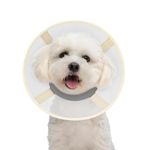 Weiches Hundehalsband, um Lecken zu stoppen, verstellbares, bequemes Netz-Genesungshalsband nach Operationen für kleine oder Miniaturhunde, Alternative zu elisabethanischen Kunststoffhalsbändern für von GoGoPaw