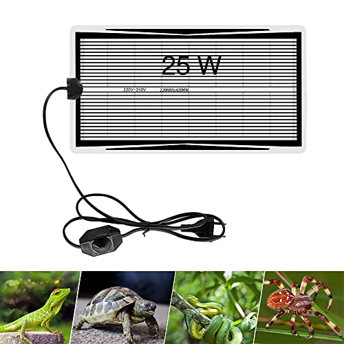 Gobesty Heizmatte Terrarium, 25W Einstellbar Reptil Heizmatten, Terrarium Heizkissen mit Temperaturregelung Reptilien Wärmematte für Schildkröte Schlangen Eidechse Spinne Gecko Amphibien(42 * 22cm) Gobesty Heizmatte Terrarium, 25W Einstellbar Reptil Heizmatten, Terrarium Heizkissen mit Temperaturregelung Reptilien Wärmematte für Schildkröte Schlangen Eidechse Spinne Gecko Amphibien(42 * 22cm) von Gobesty