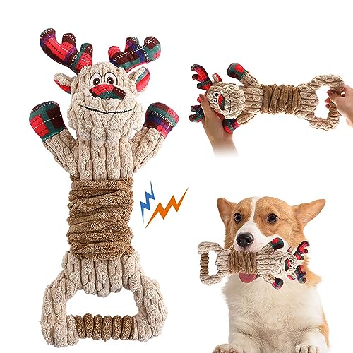 Gobesty Hundespielzeug Unzerstörbar, Große Hund Weihnachten Plüsch Hundespielzeug Welpen, Kauspielzeug Hund, Interaktives Hundespielzeug Quietschend, Kuscheltier Für Hunde Für Lindert Langeweile Gobesty Hundespielzeug Unzerstörbar, Große Hund Weihnachten Plüsch Hundespielzeug Welpen, Kauspielzeug Hund, Interaktives Hundespielzeug Quietschend, Kuscheltier Für Hunde Für Lindert Langeweile von Gobesty