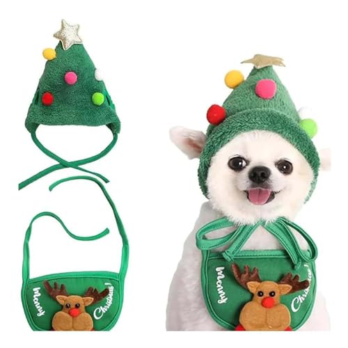 Entzückender Weihnachtsbaum-Hut, Bommelmütze, Sellerie, Haustiere, Weihnachtsmannmütze, Weihnachtsmannmütze, lustige, weiche Haustiermütze für Hunde, Weihnachtsfeier, Plüsch-Kopfbedeckung, Zubehör, Entzückender Weihnachtsbaum-Hut, Bommelmütze, Sellerie, Haustiere, Weihnachtsmannmütze, Weihnachtsmannmütze, lustige, weiche Haustiermütze für Hunde, Weihnachtsfeier, Plüsch-Kopfbedeckung, Zubehör, von Godemmio