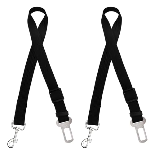 2 Stück Hundegurt Auto, Verstellbarer Hundeanschnaller fürs Auto, Autogurt für Hunde, Sicherheitsgurt für Haustiere 70 cm, geeignet für kleine und große Hunde 2 Stück Hundegurt Auto, Verstellbarer Hundeanschnaller fürs Auto, Autogurt für Hunde, Sicherheitsgurt für Haustiere 70 cm, geeignet für kleine und große Hunde von Godneei