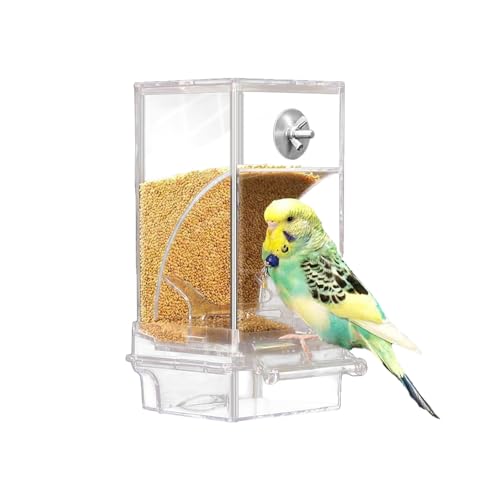 Futterspender VöGel, Vogelfutterspender Vogelfutterautomat, Futterspender Transparent, Lebensmittelechtes Pp-Material, 18,5 cm Hoch Futterspender VöGel, Vogelfutterspender Vogelfutterautomat, Futterspender Transparent, Lebensmittelechtes Pp-Material, 18,5 cm Hoch von Godneei