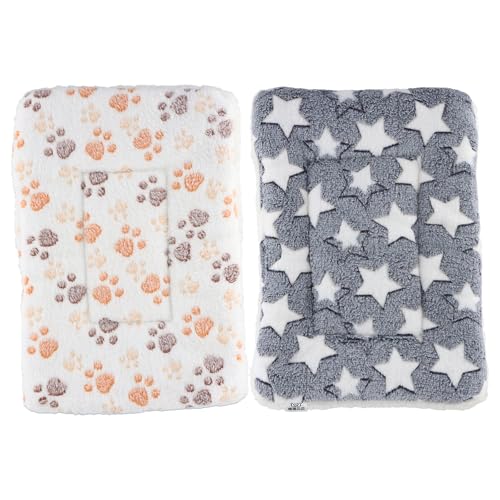 Godneei Kleintierbett 2er Set, Meerschweinchen Zubehör, Katzenbett, Hundekissen, für Meerschweinchen, Kaninchen, Hamster und Chinchillas, Flauschige Matte 40×30 cm Godneei Kleintierbett 2er Set, Meerschweinchen Zubehör, Katzenbett, Hundekissen, für Meerschweinchen, Kaninchen, Hamster und Chinchillas, Flauschige Matte 40×30 cm von Godneei