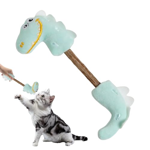 Godpqiui Cat Chew Toy, Catnip Toys | Netter Kätzchen Teaser Plüsch - Interaktives Katzenpuzzle mit Glocken, Haustierkauen, Kinderstöcke, Innenunterhaltung für Innenräume von Godpqiui