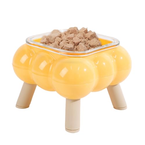 Godpqiui Erhöhte Katzennapf - Hochbeiniger Fressnapf für Haustiere - Ergonomische Katzenfutterschüssel Für Zuhause, Reise, Drinnen & Draußen von Godpqiui